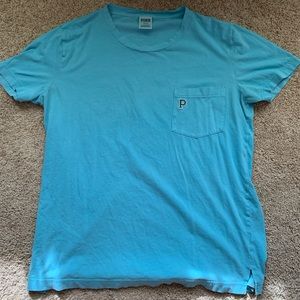 Victoria Secret PINK T-shirt in light blue